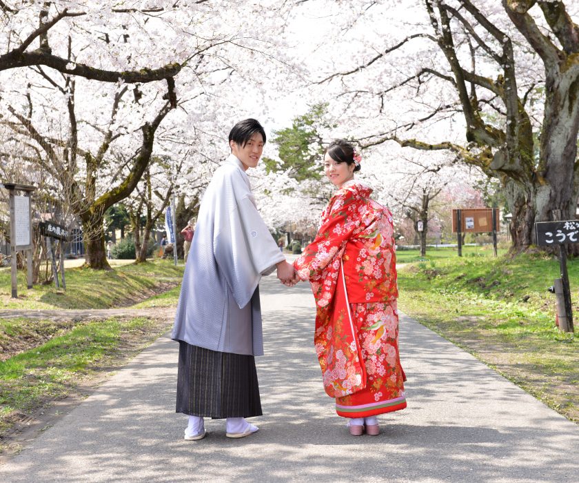 鶴岡の桜の名所とロケーションフォト 山形県鶴岡市の結婚式 グランド エル サン
